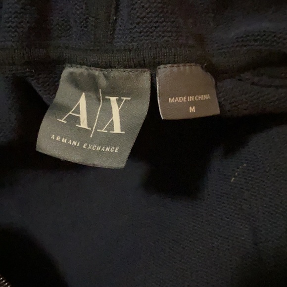 Armani Echange half zip hoodie sz medium like new - Picture 2 of 5